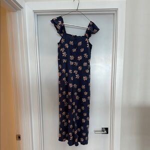Nordstrom Navy Floral Jumpsuit